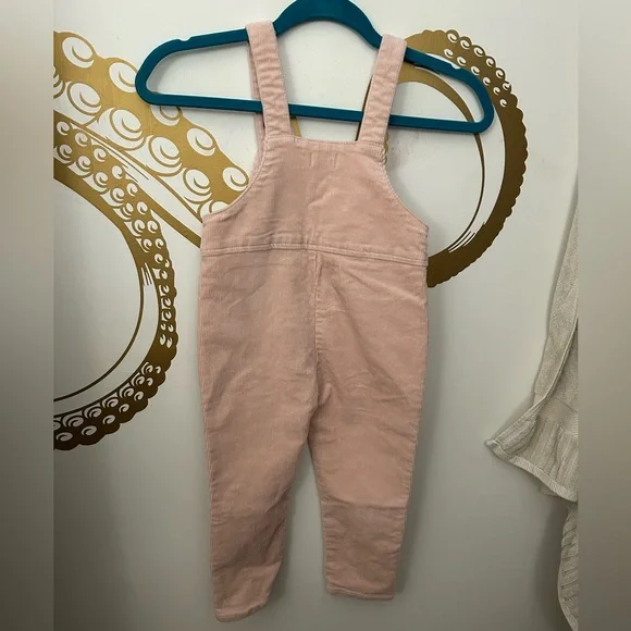 Jamie Kay Pink Corduroy Overalls with Embroidery - Picture 5 of 6
